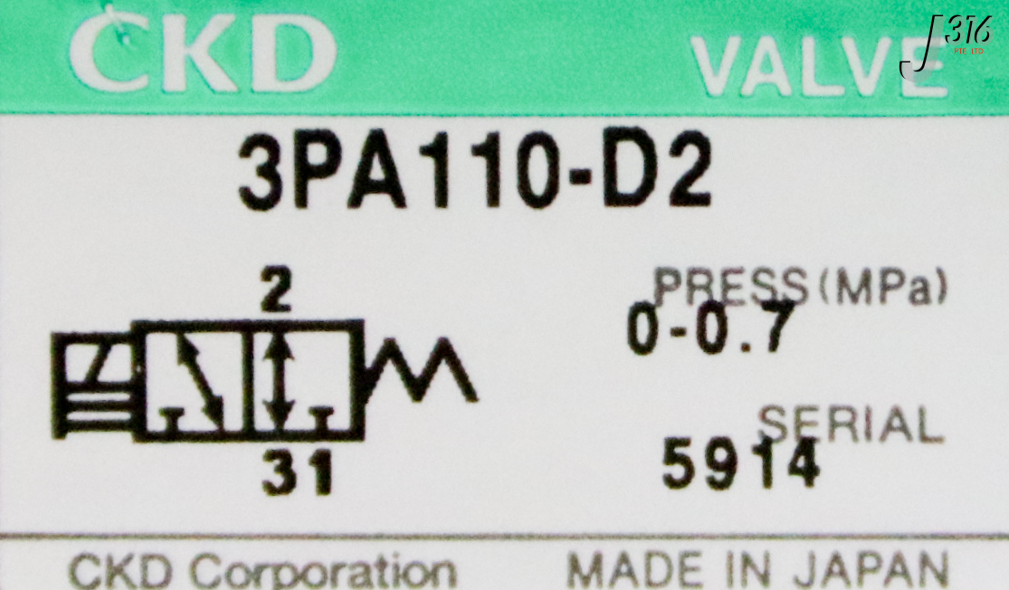 38796 CKD SOLENOID VALVE 3PA110-D2 | eBay